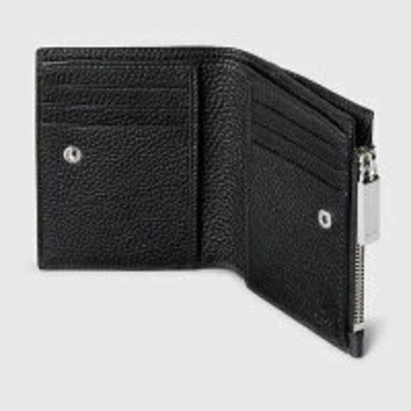 Gucci Logo Coin Wallet Black Leather - Picture 3 of 5